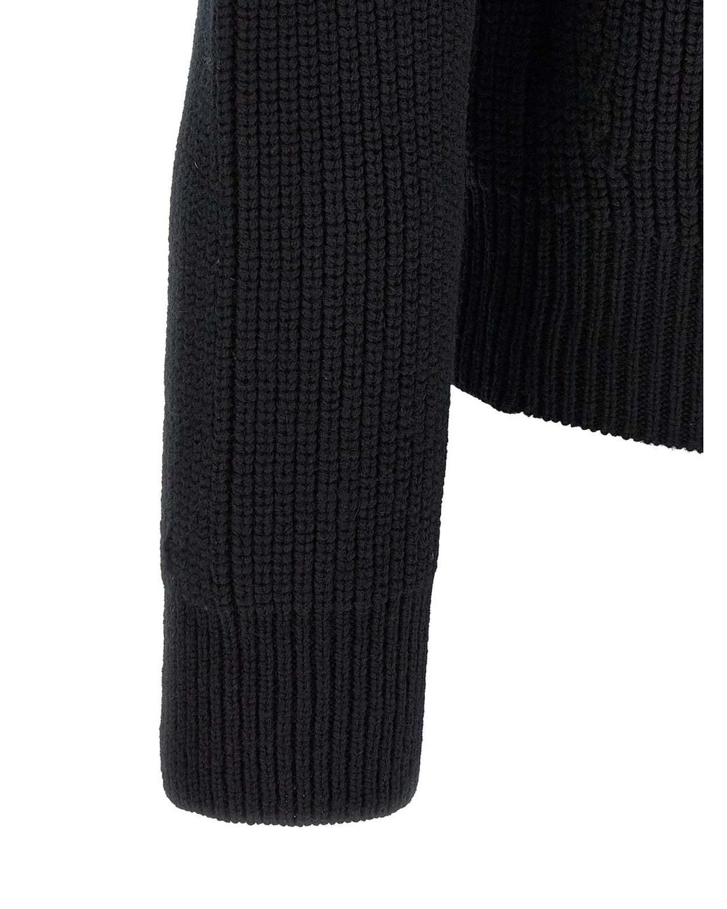 Dries Van Noten Black Chunky Cardigan for men