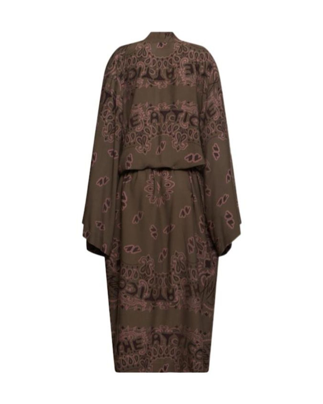 The Attico Brown Muslin Caftan Dress