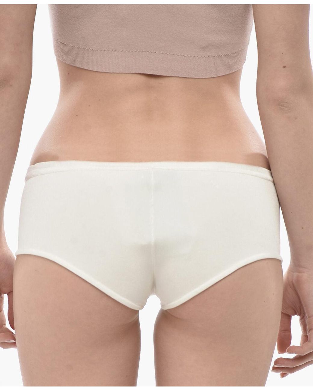 Tom Ford White Logo Plaque Briefs