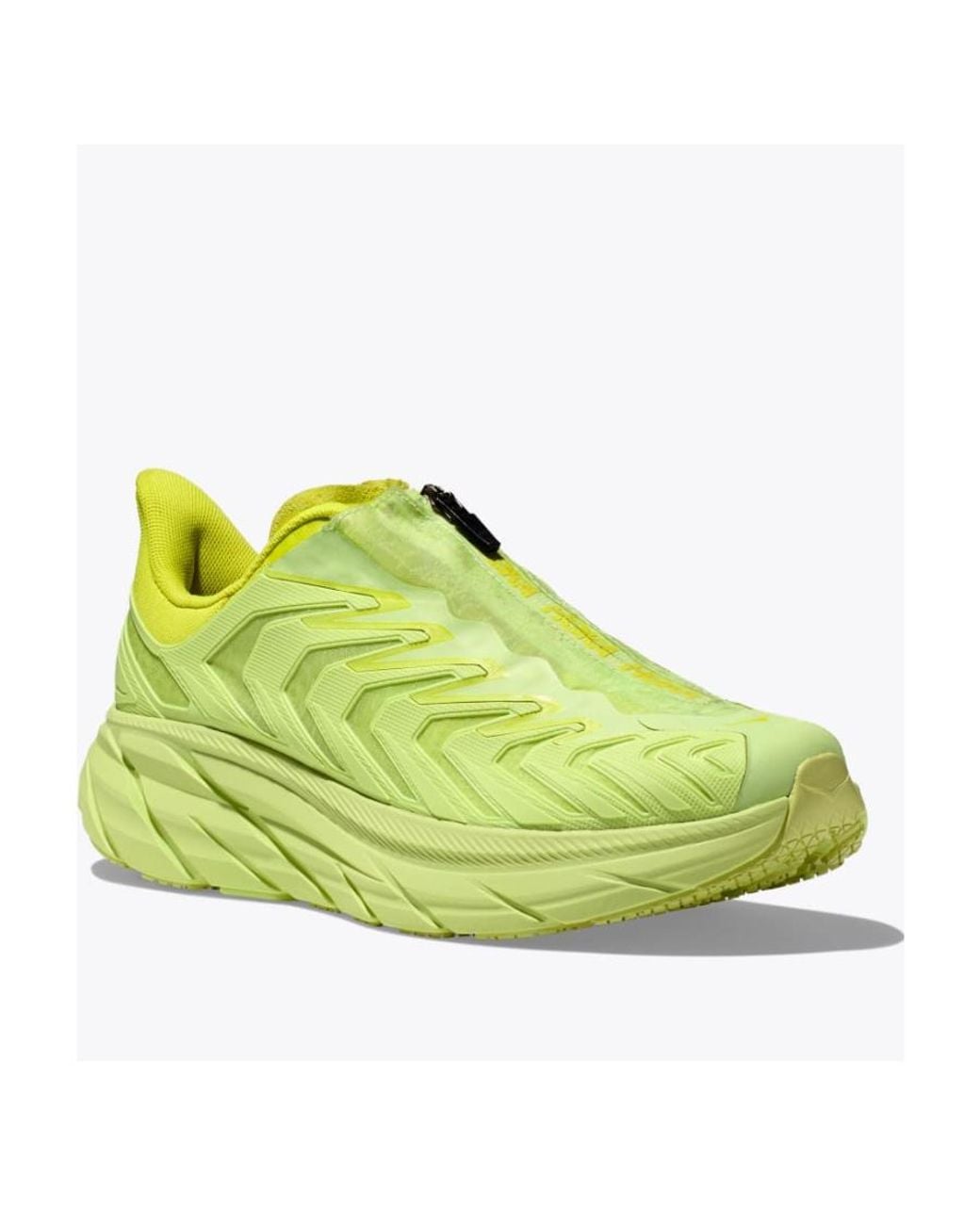 Hoka One One Green Zipper Closed Sneakers for men
