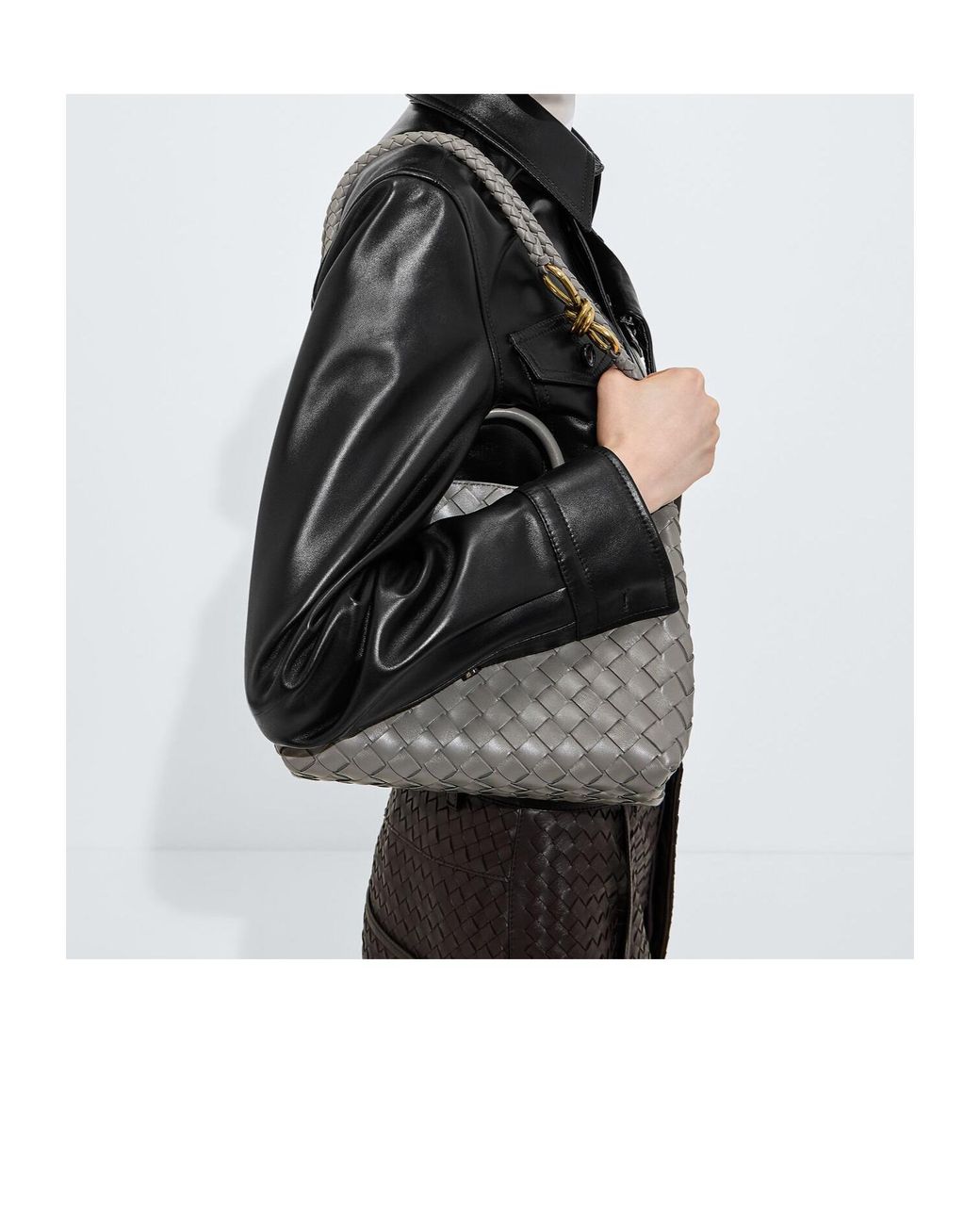 Bottega Veneta Gray Small Andiamo