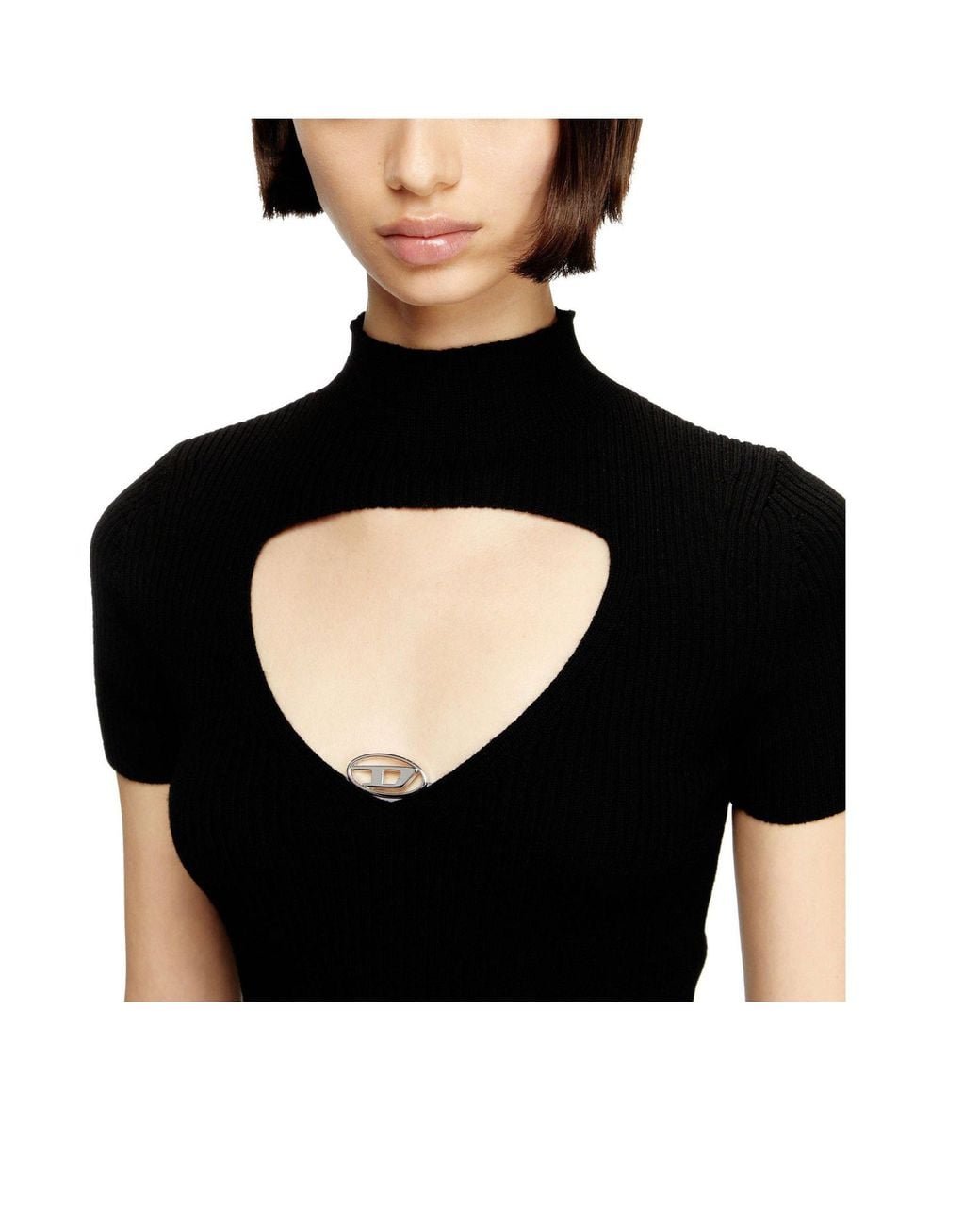 DIESEL Black Lightweight Knit Top