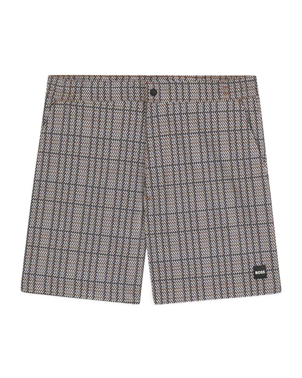 Boss Gray Bw Beach Swim Shorts for men