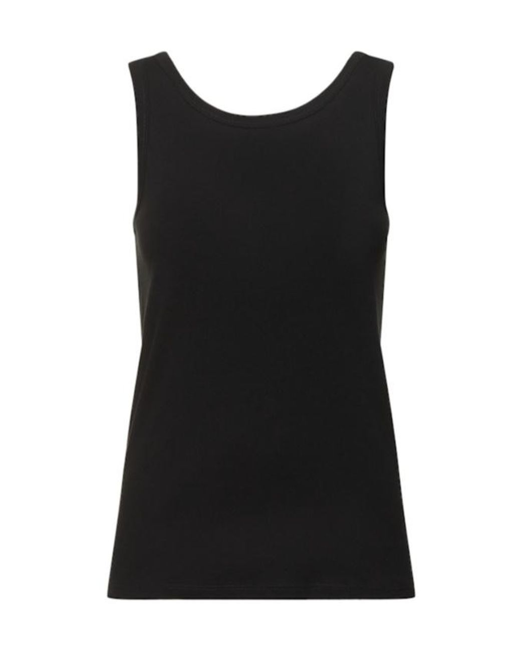 The Row Black Rib Knitted Vest