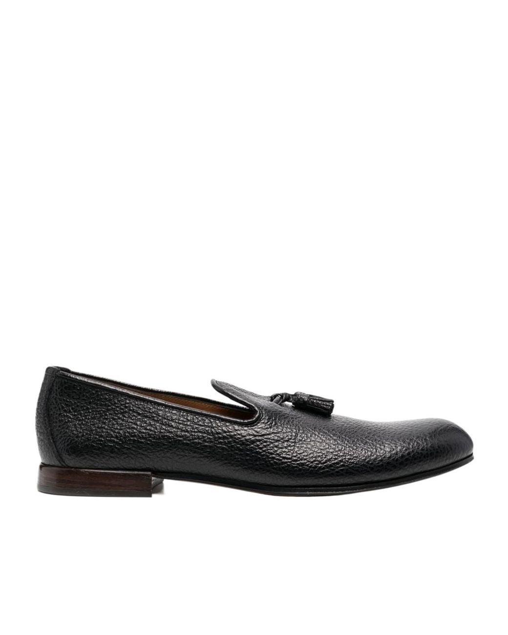 Tom Ford Black Round-Toe Loafers for men
