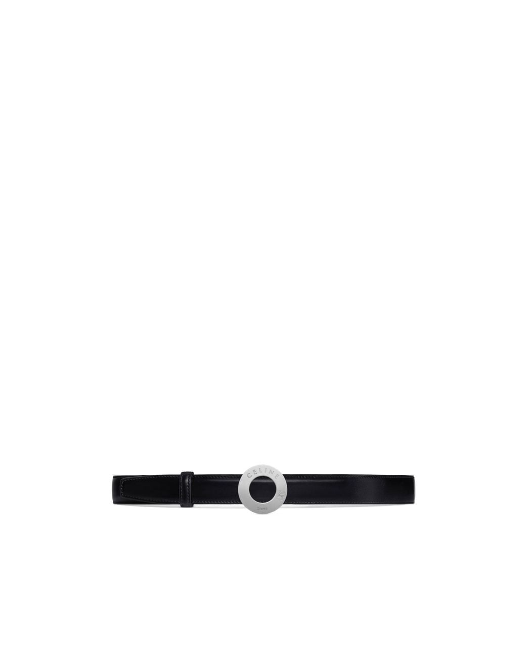 Céline White Disc-Clasp And Reversible Belt