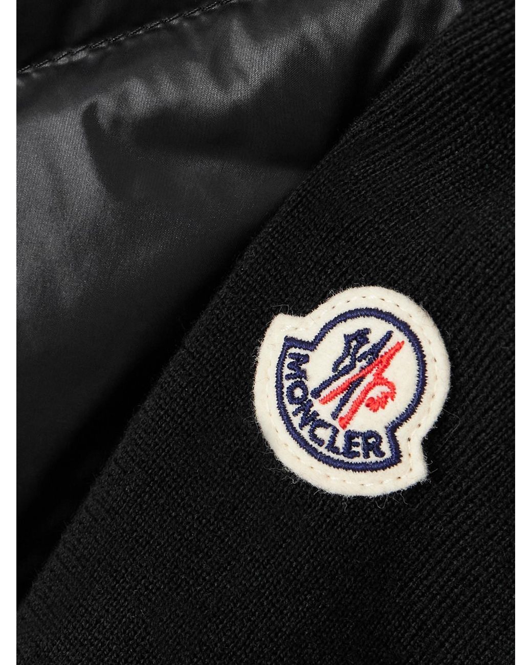 Moncler Black Padded Cardigan