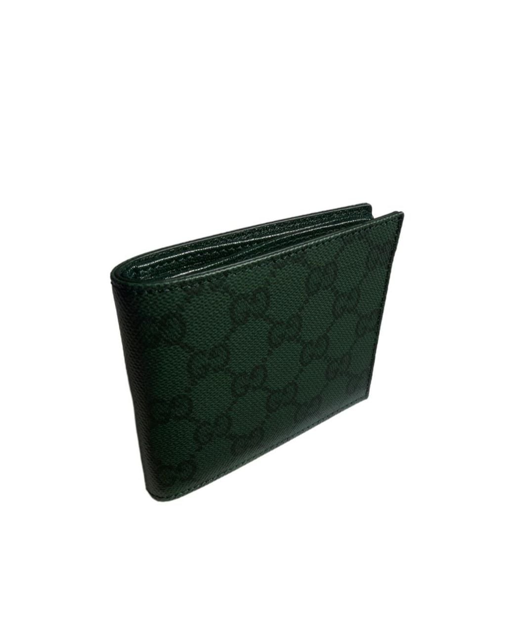 Gucci Green Essence Classic Bi-Fold Wallet for men