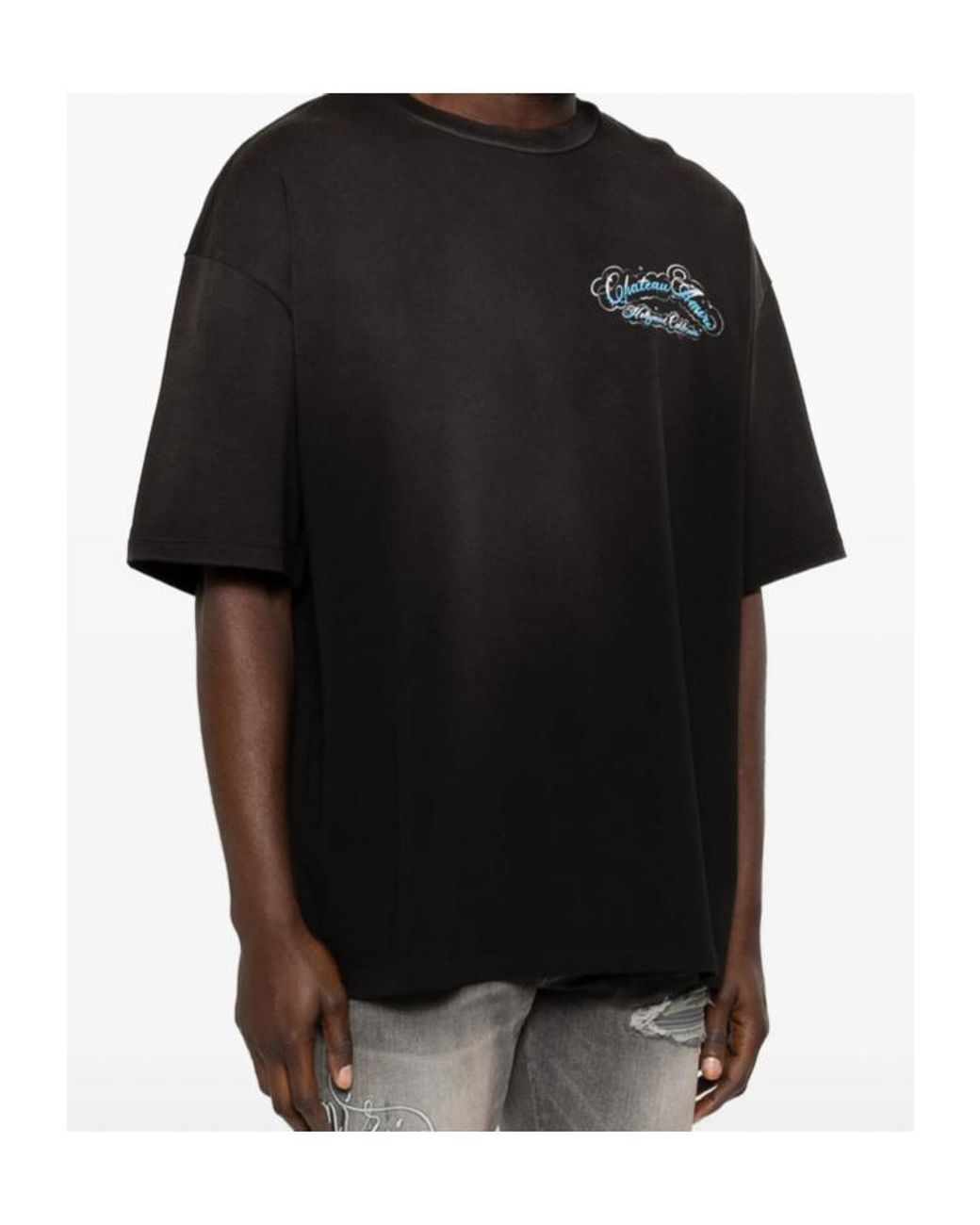 Amiri Black Ma Core Crewneck T-Shirt for men