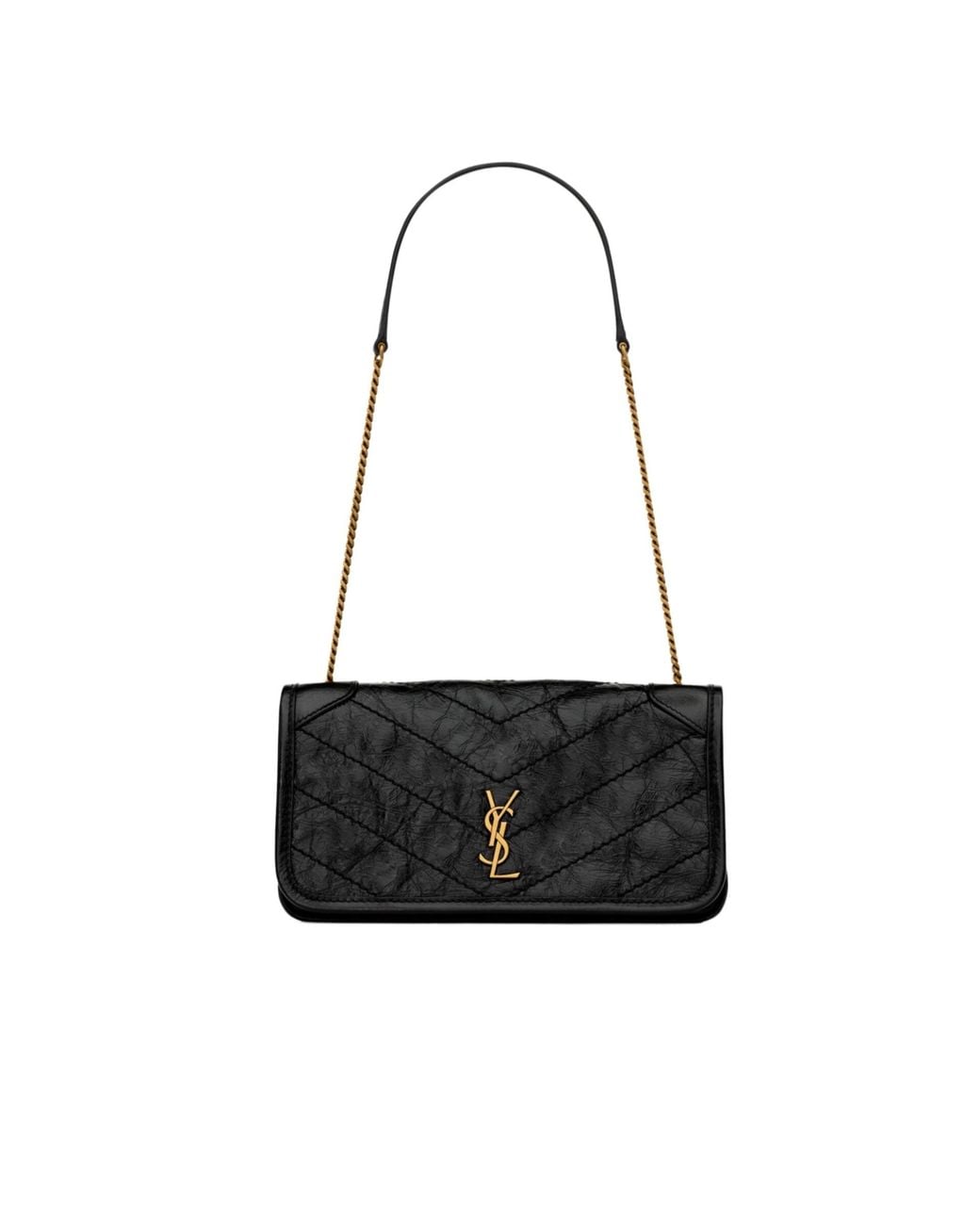 Saint Laurent White Niki Chain Pouch