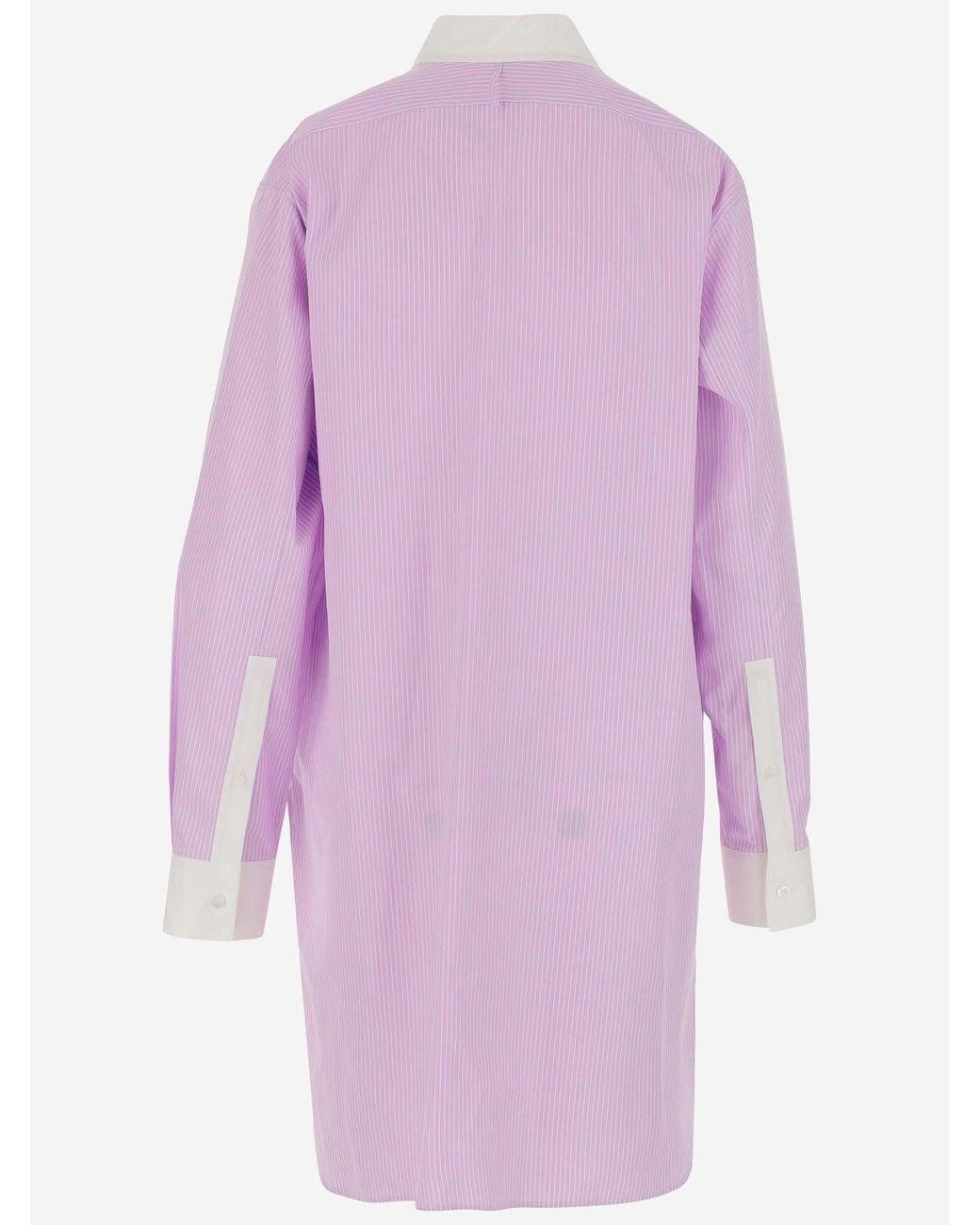 Loewe Purple Striped Asymmetric Shirt