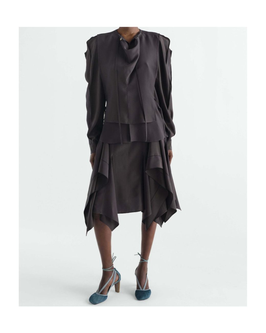 Lemaire Black Layered Blouse