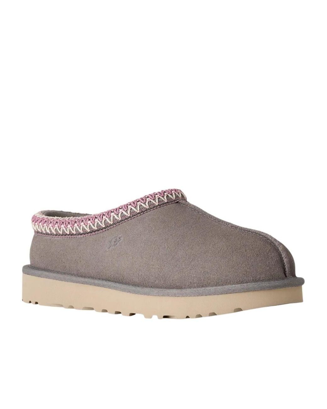 Ugg Gray Tasman Ii Logo Debossed Slippers