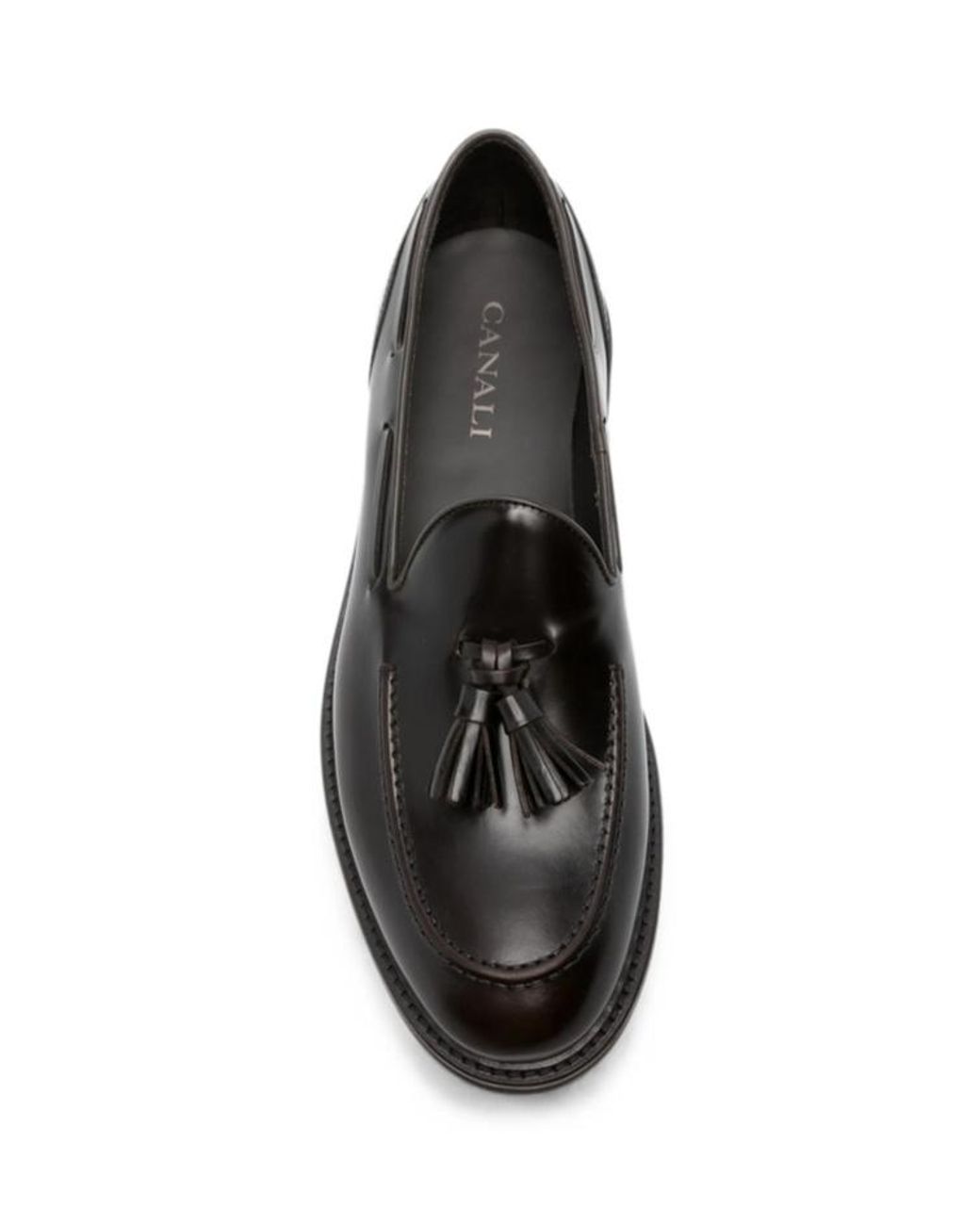 Canali Black Tassel-Detail Loafers for men