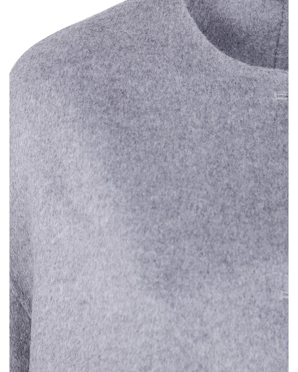 Loulou de Saison Blue Button-Front Wool Coat