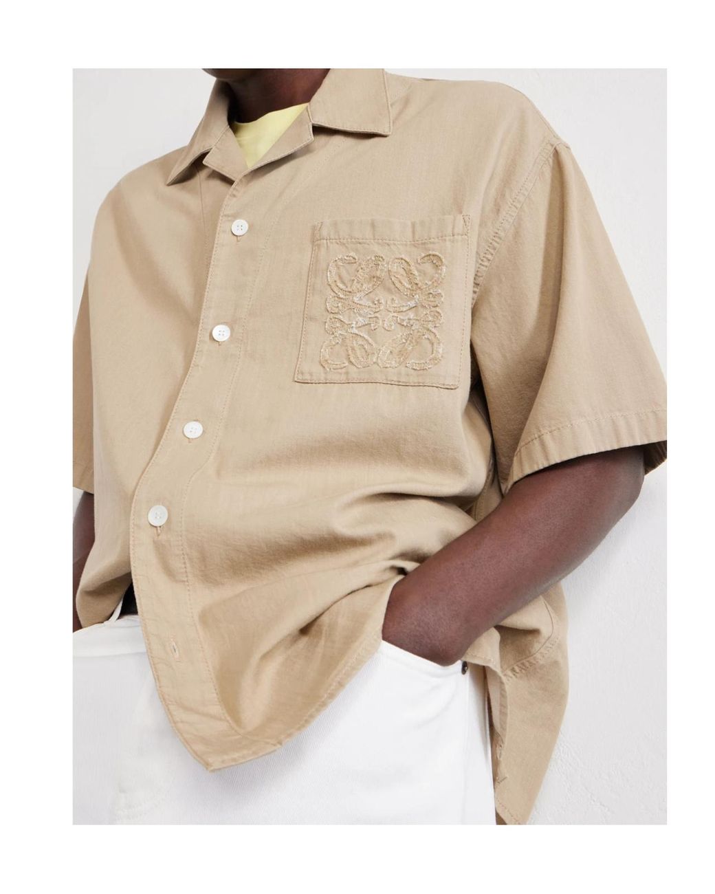 Loewe Natural Short Sleeve Shirt for men