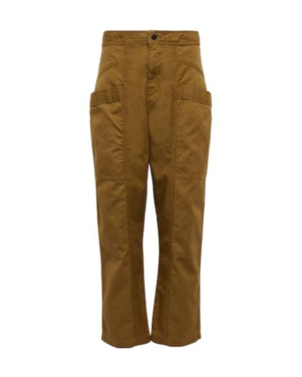 Isabel Marant Natural High-Waisted Casual Pants