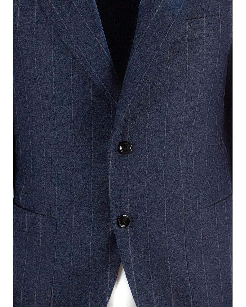 Lardini Blue Single Breasted Striped Blazer for men