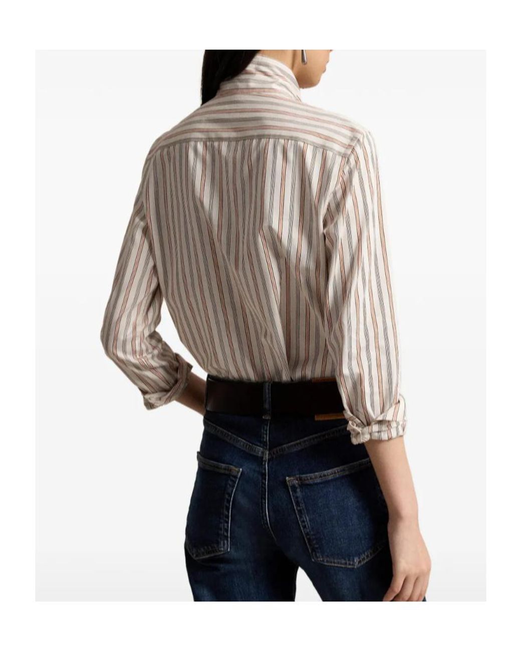 Polo Ralph Lauren Multicolor Logo Embroidered Striped Shirt