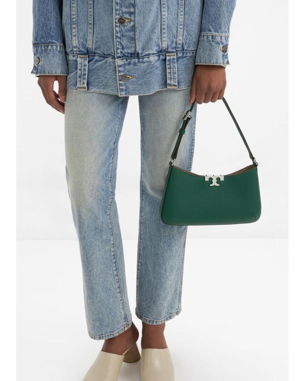 Tory Burch Green Eleanor Shoulder Bag