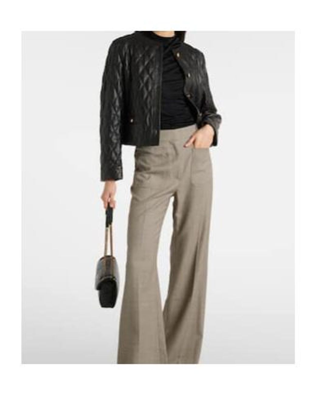 Nili Lotan Black Button Leather Jacket
