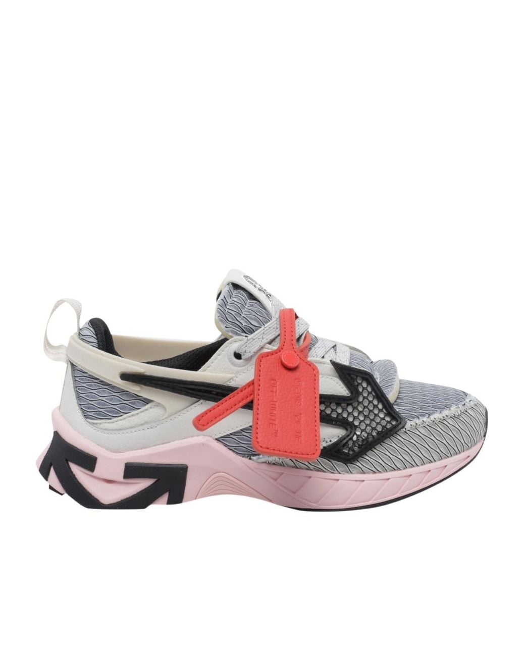 Off-White c/o Virgil Abloh Gray Space Memo Lace-Up Sneakers
