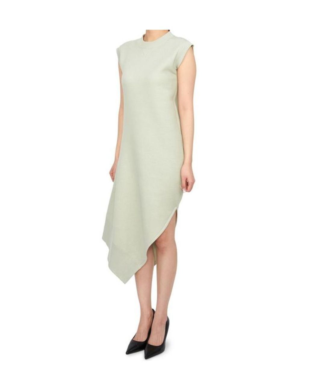 Sacai White Sleeveless Dress