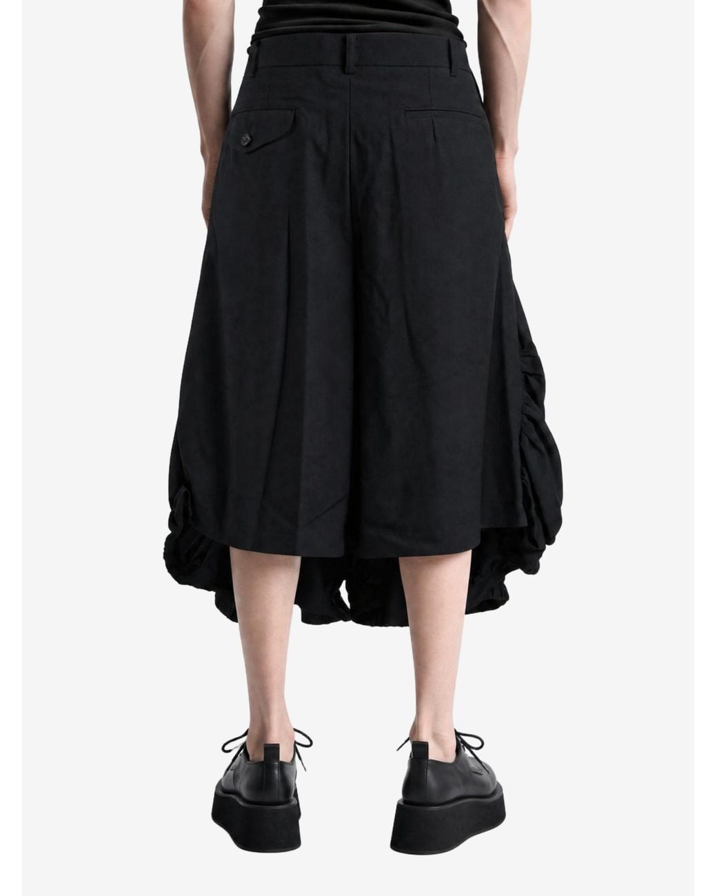Comme des Garçons Blue Balloon-Silhouette Shorts for men