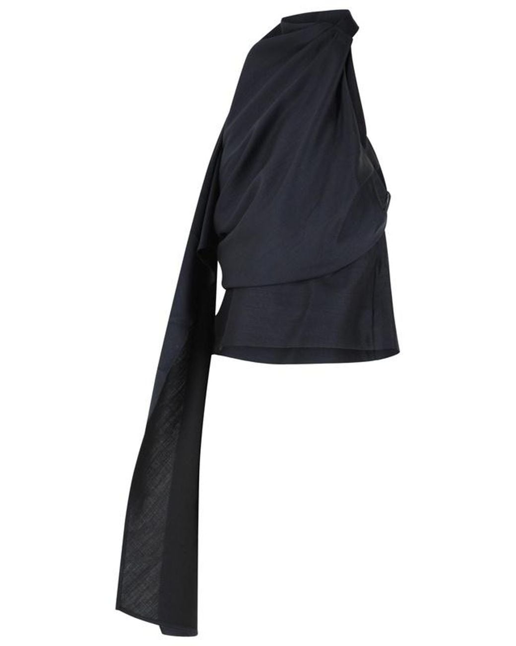 Rohe Blue One-Shoulder Top