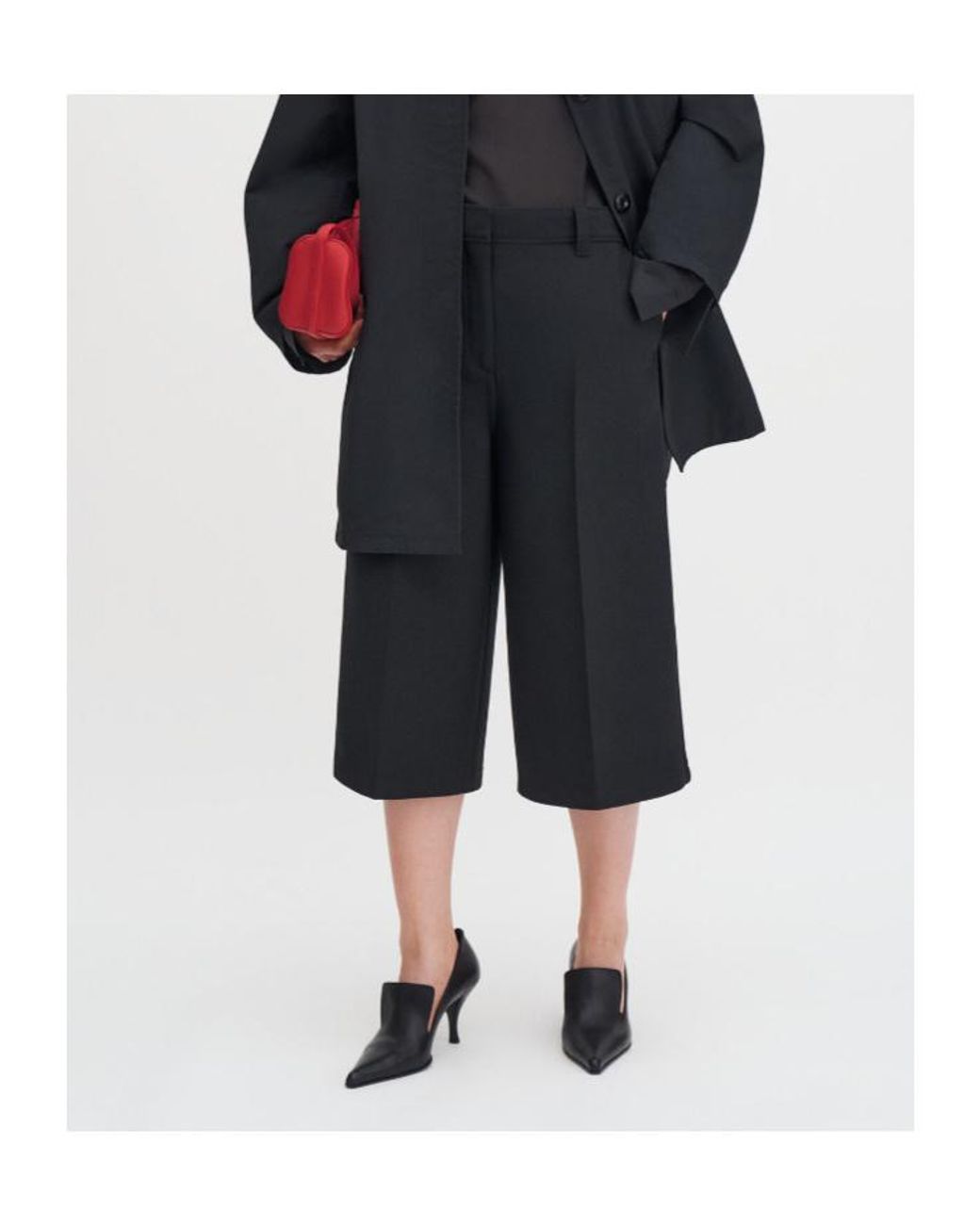 Filippa K Black Blaire Wide-Leg Pants
