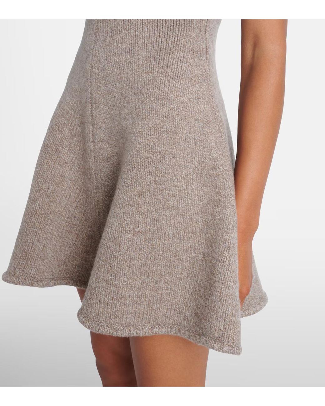Magda Butrym Gray Cashmere-Blend Minidress