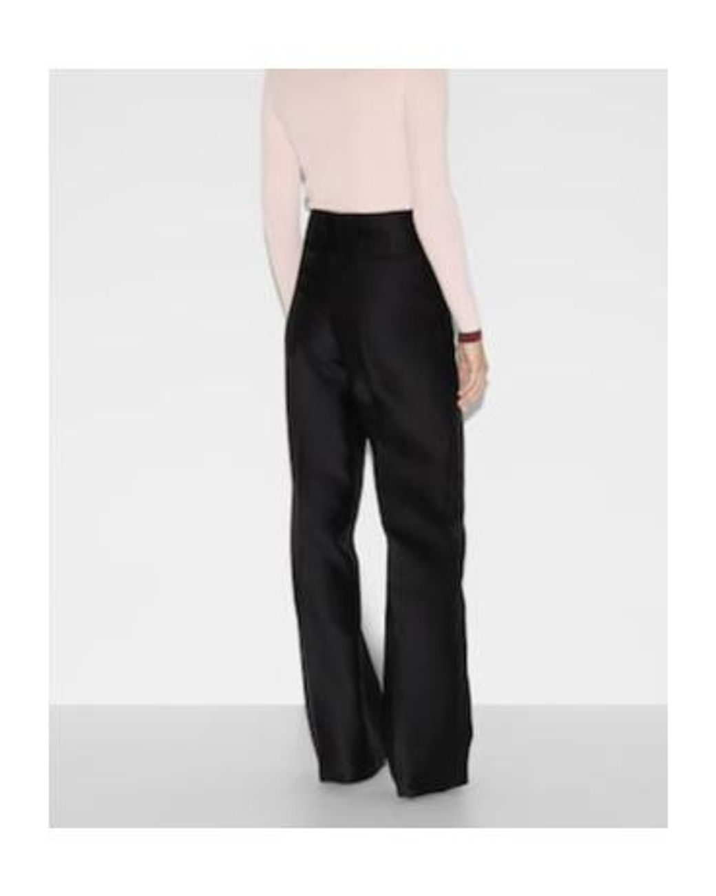 Gucci Black Embroidered Gabardine Pants