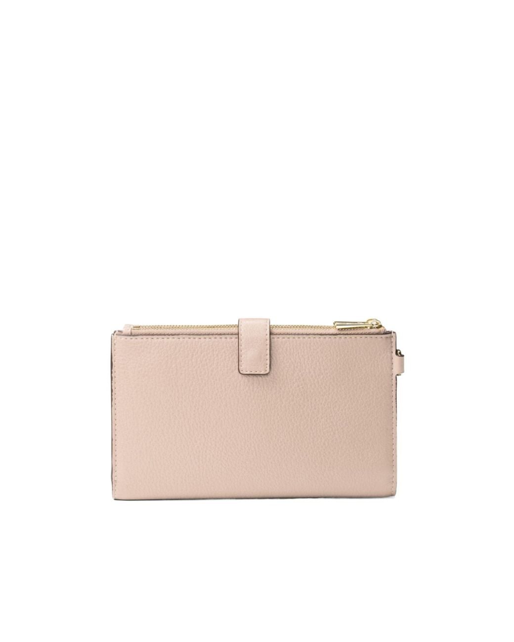 MICHAEL Michael Kors Pink Double Zip Wristlet Wallet On Chain