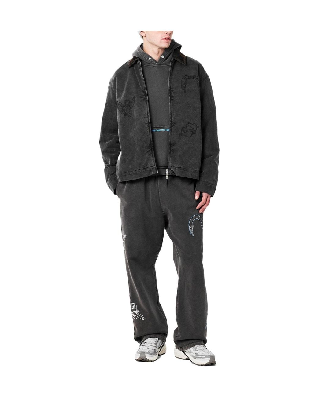 Represent Gray Solid Color Jacket for men