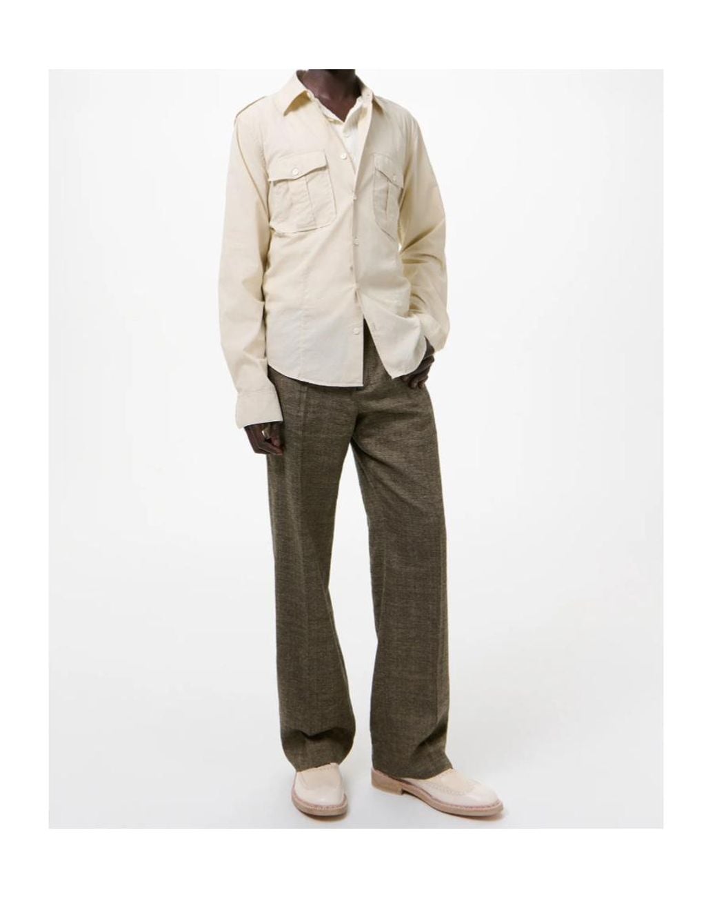Our Legacy Natural Lean Chest-Pockets Shirt for men
