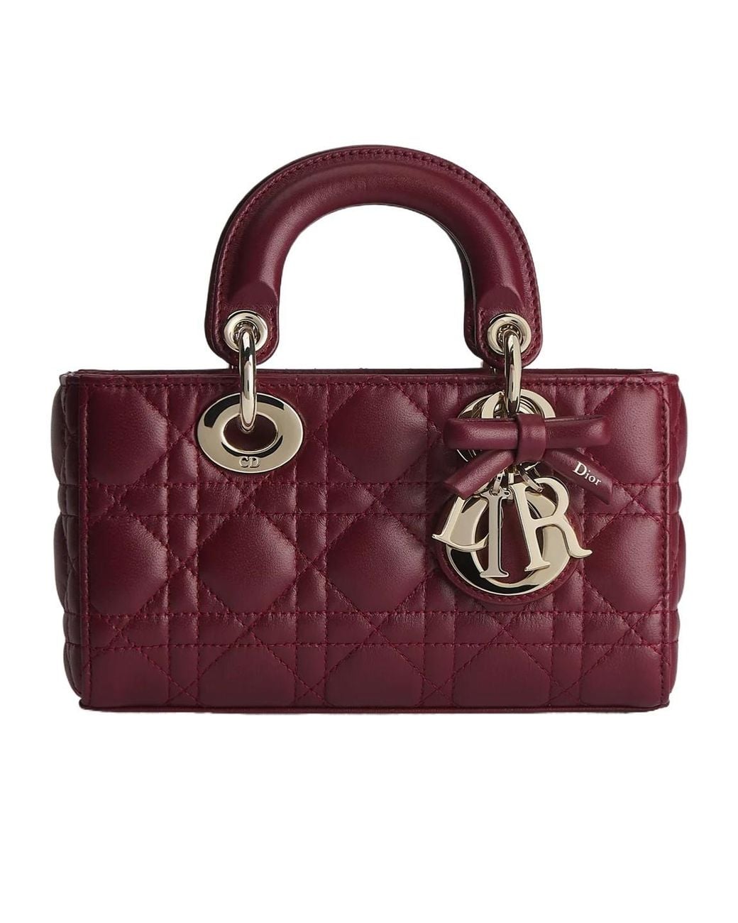 Dior Red Or Mini Lady D-Joy Bag