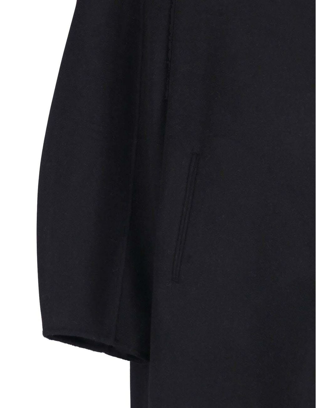 Frankie Shop Black Leroy Funnel-Neck Coat
