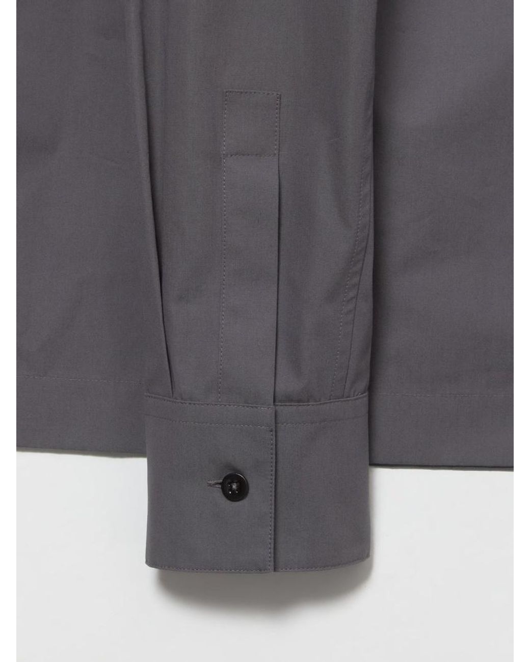 Jil Sander Gray Tie Detailed Shirt for men