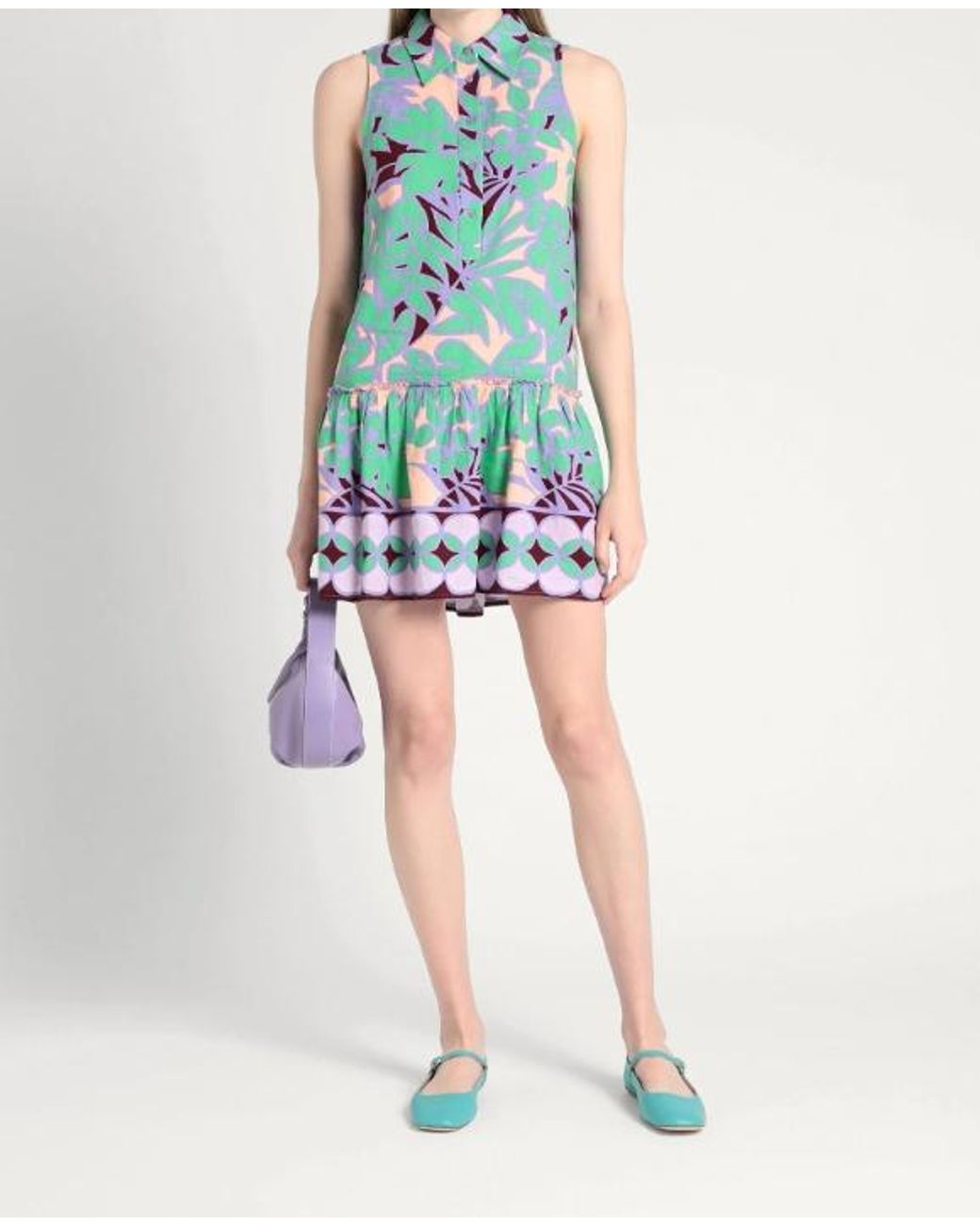 MAX&Co. Blue Shirt Dresses