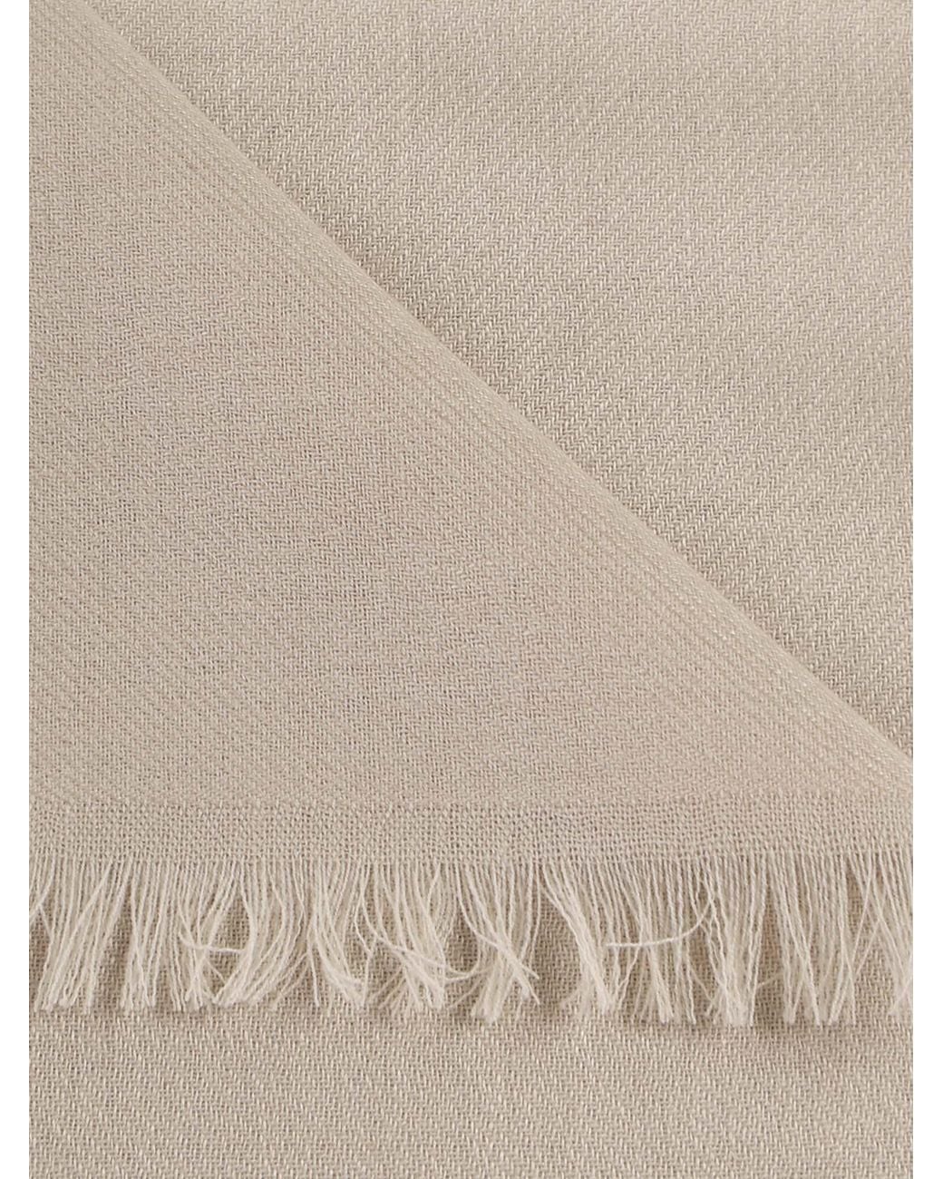 Eleventy Natural Fringe-Trim Scarf for men