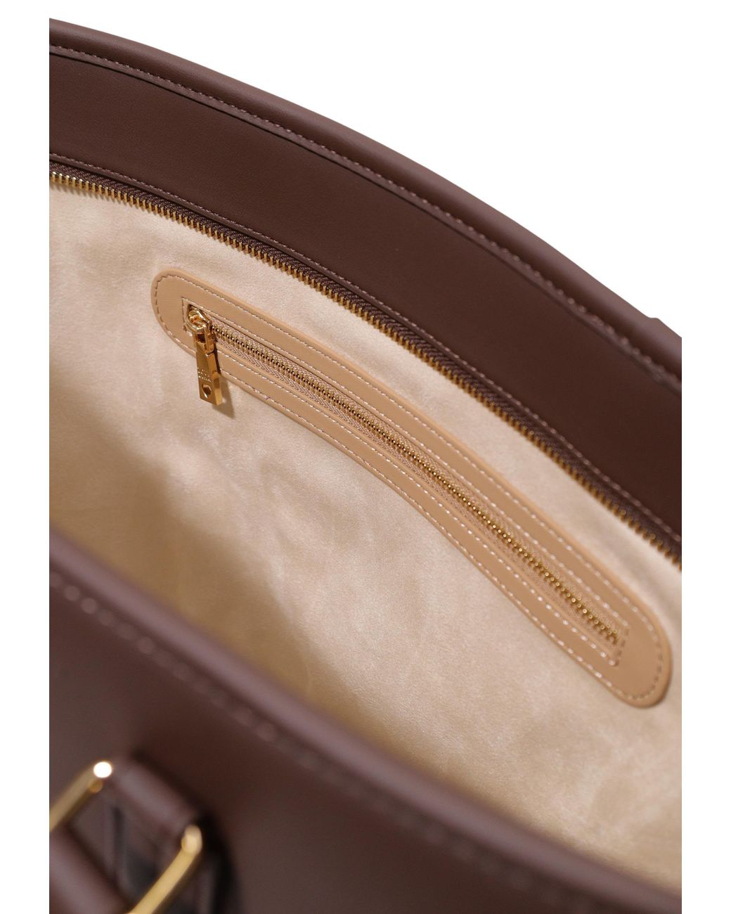 Moschino Brown Double-Handled Shoulder Bag