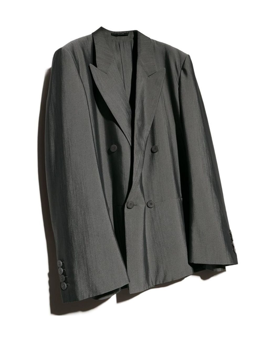 Gucci Gray Silk Merino Wool Jacket for men