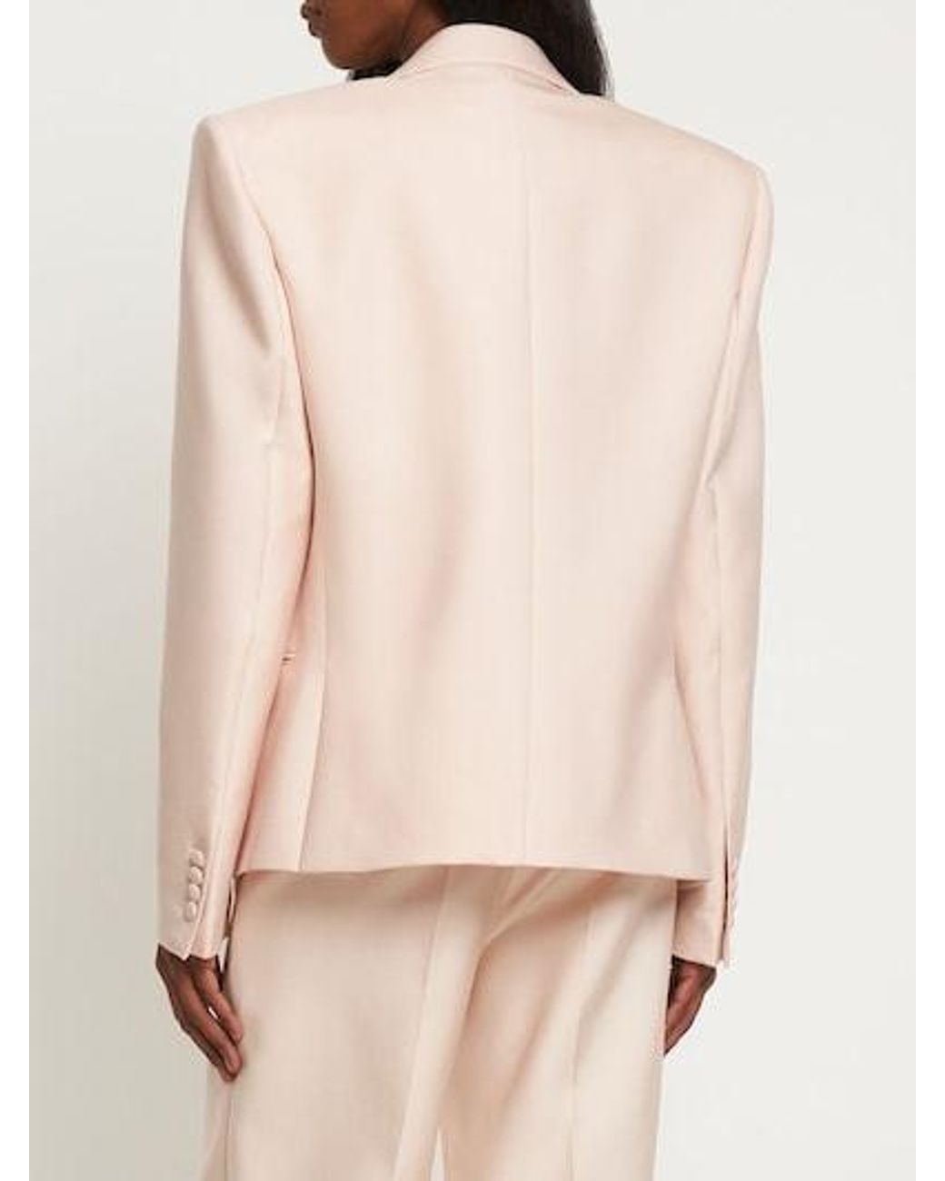 Magda Butrym Pink Single-Breasted Blazer