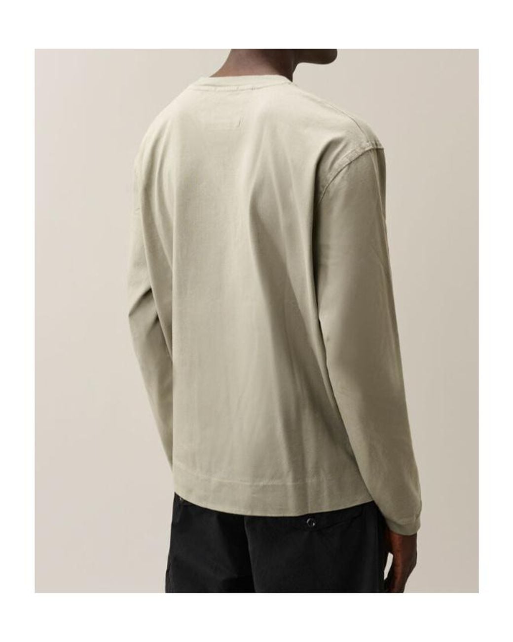 C P Company Natural Lens Long Sleeve T-Shirt for men
