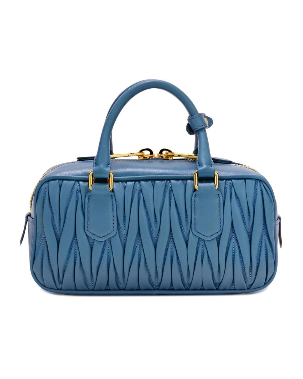 Miu Miu Blue Solid Color Mini Handbag