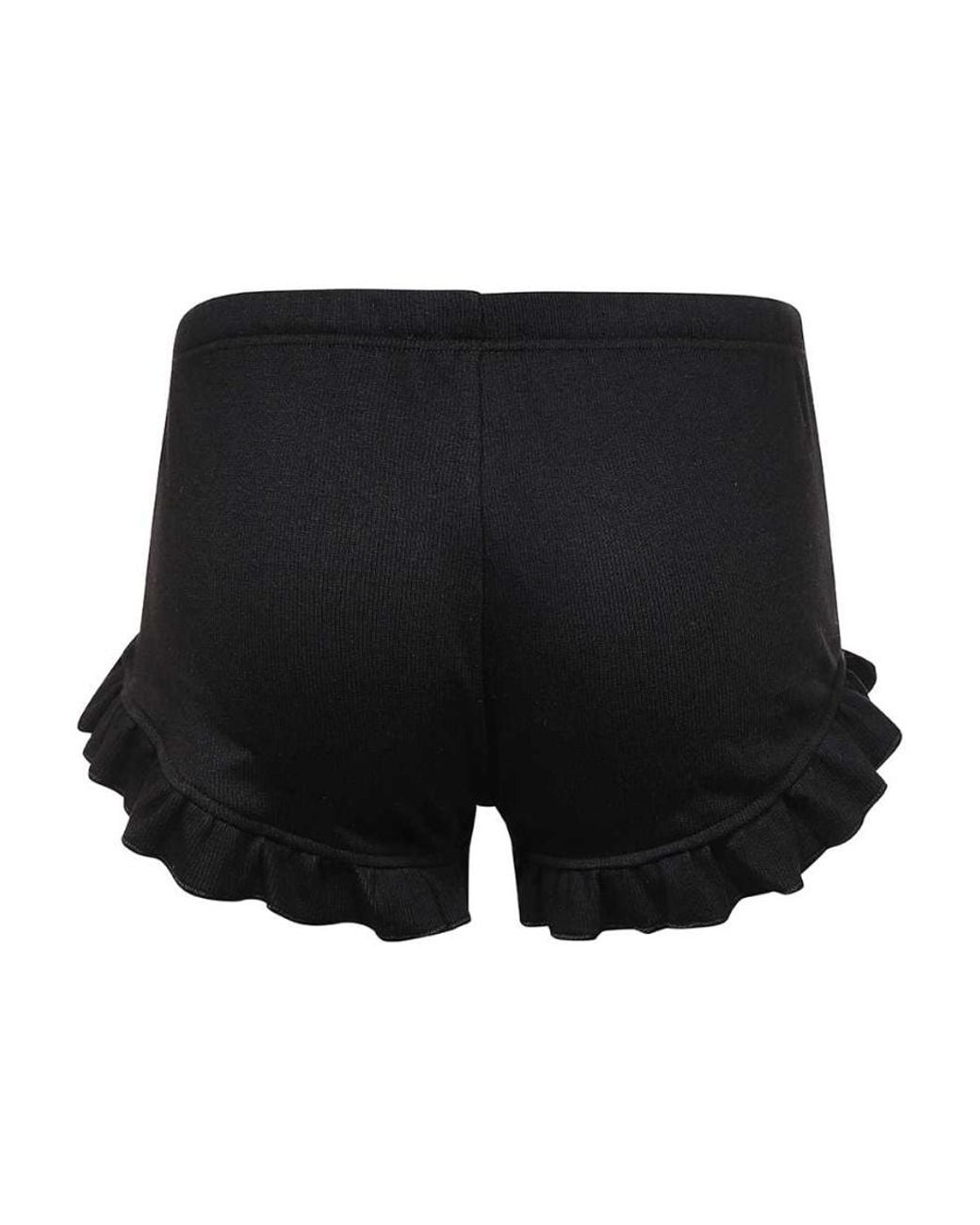 DSquared² Black Bow Detailed Ribbed Knit Shorts