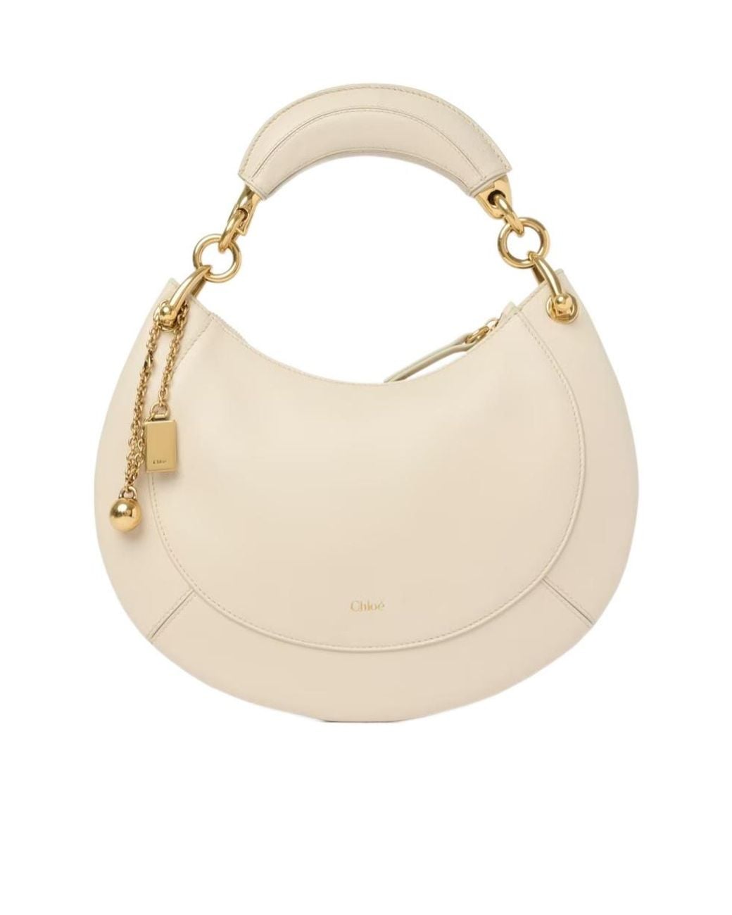 Chloé Natural Chloé Marcie Small Hobo Shoulder Bag