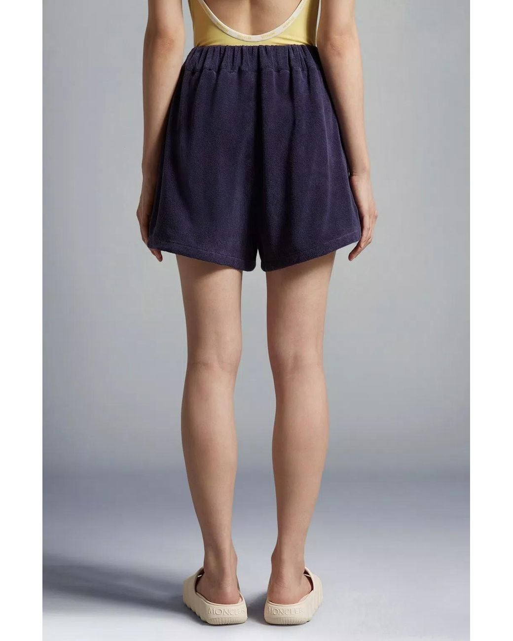 Moncler Blue Terrycloth Shorts