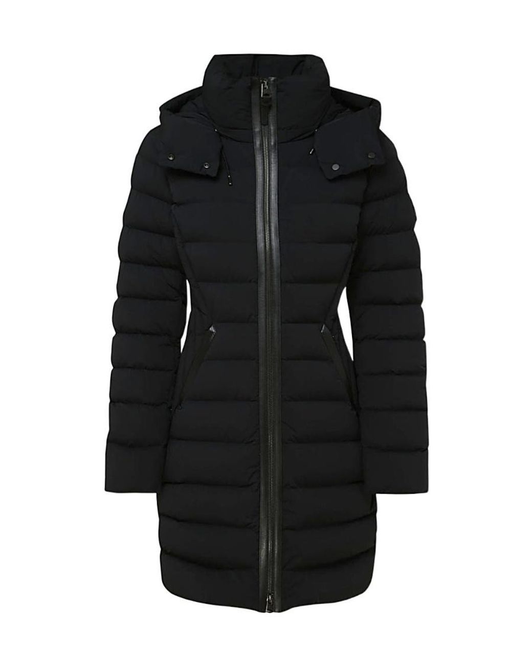 Mackage Black Farren Quilted Hooded Coat