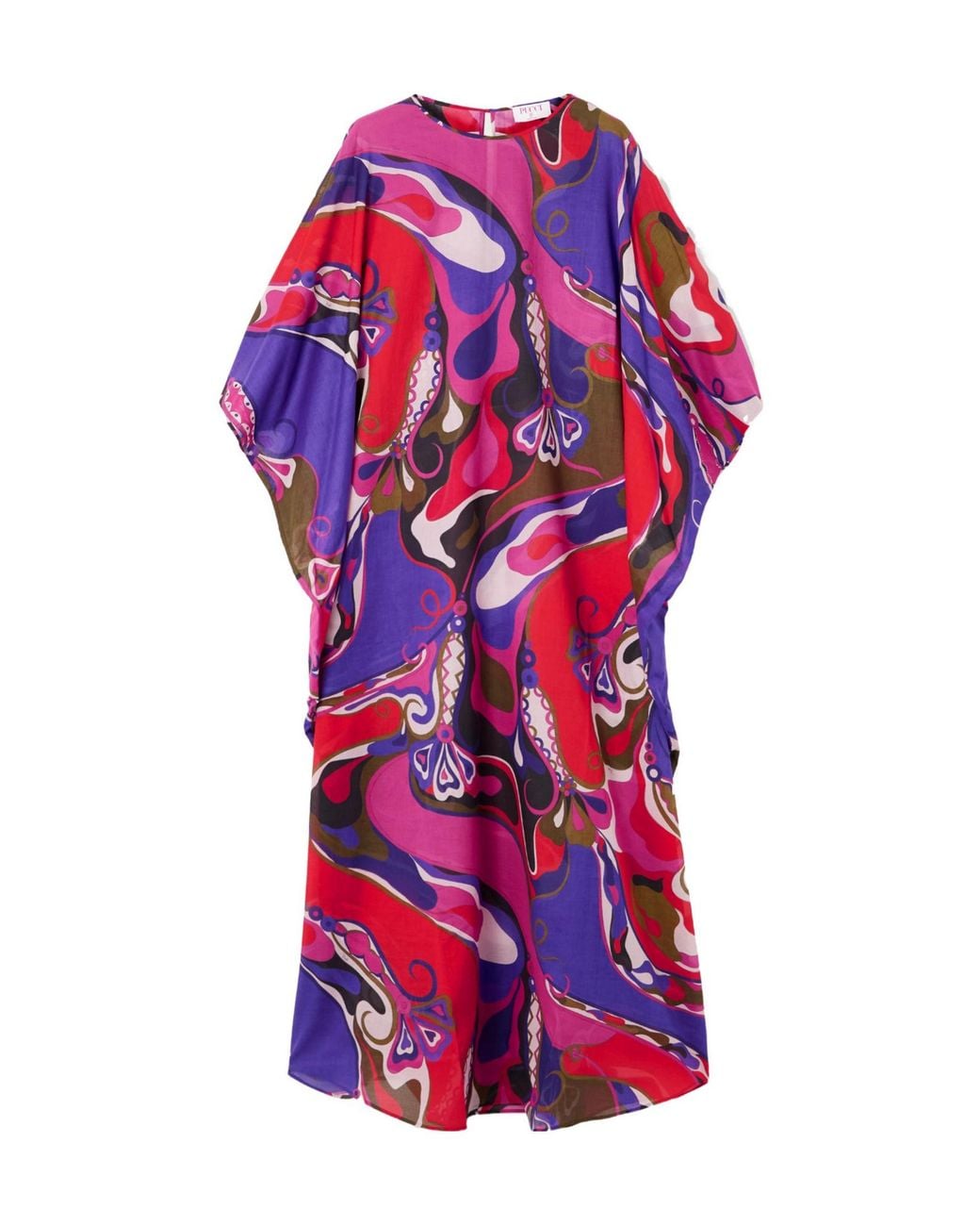 Emilio Pucci Red Printed Cotton-Voile Kaftan
